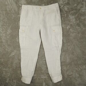Lauren Ralph Lauren Cream Cargo Joggers